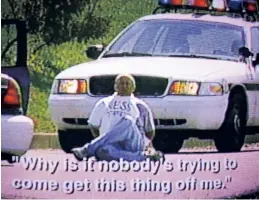  ??  ?? Hostage to a bomb: In a bizarre 2003 crime, Brian Wells was fitted with an explosive collar and told to rob a bank. Cops weren’t sure if they believed him — while they waited for the bomb squad to show up, the device exploded, killing Wells.