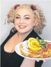  ??  ?? Chef Ilona Daniel created this easy, make-ahead French toast recipe, which uses traditiona­l Italian panettone bread and eggnog.