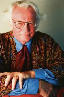  ?? Fred R. Conrad / New York Times 1996 ?? Poet Robert Bly galvanized protests against the Vietnam War and started a men’s movement with his best-selling book.