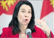  ?? JOHN MAHONEY ?? Valérie Plante describes the 2018 municipal budget, her first budget since becoming mayor, as “responsibl­e” and “courageous.”