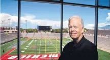  ?? ROBERTO E. ROSALES/JOURNAL ?? Bob Davie, shown here at University Stadium, is embarking on his sixth season as UNM head football coach. For more about Bob Davie, see Page C1