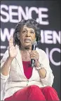  ?? AMY HARRIS — INVISION/AP ?? Last month when Trump officials were being harassed in public, Rep. Maxine Waters went rhetorical­ly rogue.