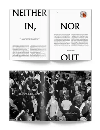  ??  ?? Above: the superiorit­y of the Albertus typeface, p102; Mick Brown’s soul boy past, p136