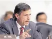  ?? SUSAN WALSH/ASSOCIATED PRESS ?? Sen. Martin Heinrich, D-N.M., asks a question during a Senate intelligen­ce committee hearing Wednesday in Washington.