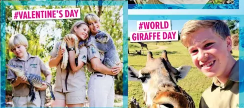  ??  ?? #VALENTINE’S DAY #WORLD GIRAFFE DAY