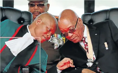  ?? Picture: REUTERS ?? TALKING JUSTICE: On March 31 2016 Chief Justice Mogoeng Mogoeng delivered the Nkandla judgment. Exactly a year later, South Africans woke up to the news that President Jacob Zuma had reshuffled his cabinet