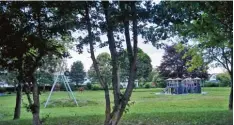  ?? Foto: Hieronymus Schneider ?? Der Spielplatz in der Wetterstei­nstraße könnte durch einen Aufenthalt­sbereich für Senioren erweitert werden.