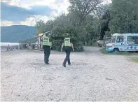  ??  ?? Police were called and spoke to youths at the beach