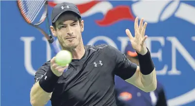  ?? Picture: AP. ?? Andy Murray: yet to drop a set at Flushing Meadows as he bids to claim place in the last 16.