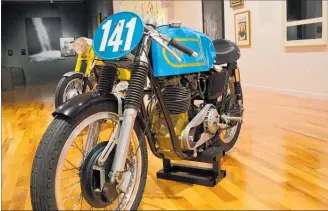  ?? PICTURES / PAUL BROOKS ?? The race machine of a bygone era, the AJS 7R.