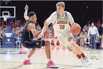  ?? CASEY SAPIO, USA TODAY SPORTS ?? Arizona freshman Lauri Markkanen averages 15.6 points and 7.1 rebounds per game.