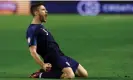  ?? Photograph: Pixsell/MB Media/Getty Images ?? A jubilant Andrej Kramaric celebrates after putting Croatia ahead against Wales.