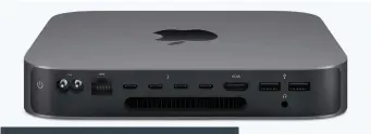  ??  ?? The new Mac mini is a lot more expensive, but also a lot more powerful. And it’s packed with ports