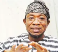  ??  ?? Gov Rauf Aregbesola