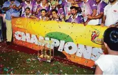  ?? Courtesy: Organiser ?? SKC Goa emerged Arab Premier League champions defeating Desert Star Rajasthan at the Ajman Oval ground.