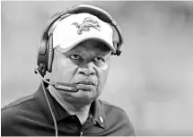  ?? KIRBY LEE, USA TODAY SPORTS ?? Jim Caldwell went 11-5 in his first Lions season.