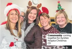  ??  ?? Community coming together for Ayrshire Hospice Christmas CD