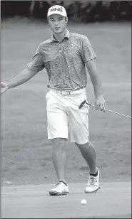  ?? Arkansas Democrat-Gazette/BENJAMIN KRAIN ?? Ryan Spurlock lost the Fourth of July Classic by one stroke to Chris Jenkins at War Memorial Golf Course in Little Rock. Spurlock shot a 186 for the three-day tournament, while Jenkins shot a 185.