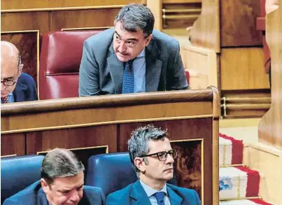  ?? Dani Duch ?? Aitor Esteban, portaveu del Partit Nacionalis­ta Basc, ahir al Congrés dels Diputats