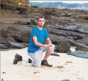  ??  ?? Thibaud : « J’ai essayé, par ma participat­ion, de faire évoluer les mentalités concernant le handicap. Le plus difficile sur place, c’était d’escalader les rochers ».