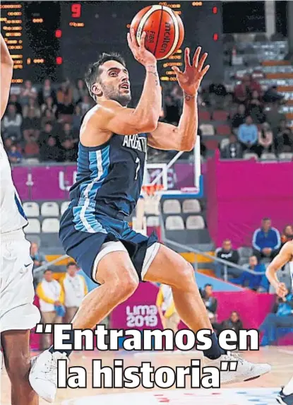  ?? (AP) ?? Facundo Campazzo. “Cuando estoy con una sonrisa en la cancha, es cuando mejor juego”, dijo el base.