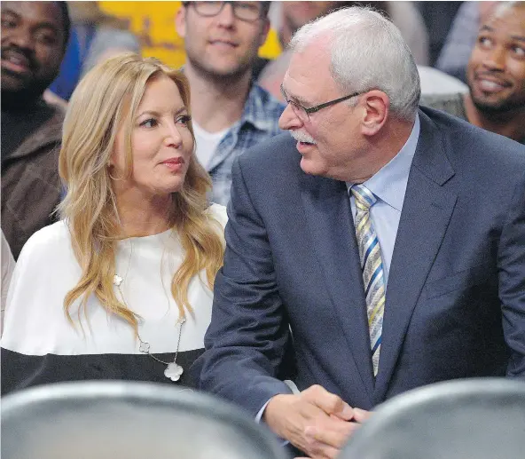  ?? — AP FILES ?? Knicks President Phil Jackson and Lakers executive Jeanie Buss have ended their engagement. In a tweet by Jackson on Dec. 27 the couple said because of their work obligation­s and geographic distance, “sustaining the relationsh­ip has been difficult.”