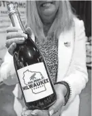  ?? ?? RNC 2024 Milwaukee seen on a bottle of wine Aug. 23, 2023, at Baird Center.