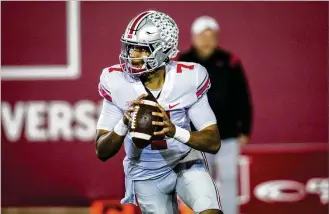  ?? ASSOCIATED PRESS ?? Ohio State coach Ryan Day on QB C.J. Stroud facing his first night start Saturday against a ranked team: “He’s got to do what he’s done the last couple of weeks and play with confidence.”