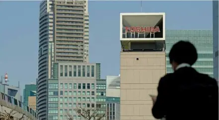  ?? AFP/VNA Photo ?? This file photo shows the outside of a Toshiba office building in Tokyo, Japan.