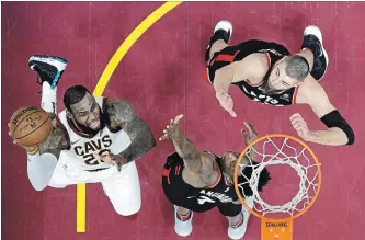  ?? ASSOCIATED PRESS FILE PHOTO ?? The Toronto Raptors face LeBron James and the Cleveland Cavaliers in the second round of the NBA playoffs. The series opens Tuesday night at the Air Canada Centre, with Game 2 also in Toronto on Thursday.