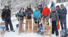  ?? FOTO: SCHULE ?? Mehr als die Hälfte der Schüler waren rodeln in Bad Hindelang.