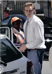  ?? PICTURE: MIKE BEHR ?? Henri van Breda was issued with a traffic fine in Cape Town after a court appearance.