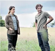  ??  ?? Spare and desolate: Ruth Wilson and Mark Stanley star in Dark River