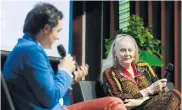  ?? CORTESÍA ?? Deirdre McCloskey durante el Hay Festival.