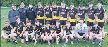  ?? ?? The Fermoy U18 hurling team.