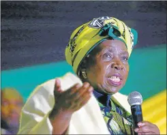  ?? Picture: GALLO IMAGES ?? MORE OF THE SAME: On her campaign trail Dr Nkosazana Dlamini-Zuma’s statements have echoed the views of her backer, Jacob Zuma
