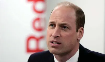  ?? Kin Cheung/AFP/Getty ?? Prince William made his remarks before his visit to the British Red Cross in London to discuss the humanitari­an crisis in Gaza. Photograph: