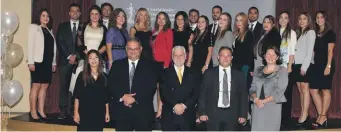  ??  ?? The 2017 ACA Malta Graduates (back rows) with (on front, left to right) Bettina Mifsud (2012 intake), William Spiteri Bailey (President, Malta Institute of Accountant­s (MIA), Joe Zammit Tabona, Former High Commission­er of Malta to the UK, former...