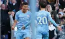  ?? Photograph: Martin Rickett/PA ?? Rodri basks in the adoration of the home crowd.