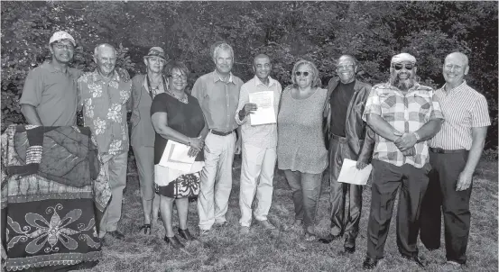  ?? Province of Nova Scotia ?? Members of the JACBA board of directors and MLA Gordon Wilson, pose for a photo at the deed-transfer ceremony.