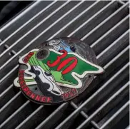  ??  ?? Below right: Period rally badge adds to the flavour…
