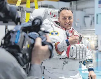  ?? FOTO: ALLISON BILLS/NASA/ESA/DPA ?? Esa-Astronaut Matthias Maurer beim Training.