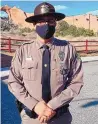  ?? FELICIA FONSECA/AP ?? Navajo Nation Police Chief Phillip Francisco in Window Rock, Ariz. Francisco is stepping down from the tribal police department to become police chief in Bloomfield.