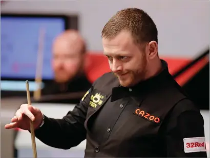  ?? ?? World No.3 Mark Allen takes on John Higgins in the second round of the World Championsh­ip today