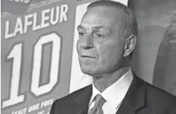  ?? AP FILE PHOTO ?? Hockey legend Guy Lafleur, who helped the Montreal Canadiens win five Stanley Cup titles in the 1970s, died Friday at age 70.