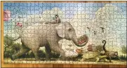  ?? ABBY MATSON VIA AP ?? A jigsaw puzzle completed by Abby Matson. Matson, 37, started a puzzling group with five friends.