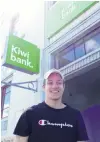  ?? PHOTO: RICHARD DAVISON ?? And another one down . . . Callum Sorensen, of Kaitangata, relies on the Balclutha branch of Kiwibank for large cash transactio­ns. The branch is earmarked for closure within the year.