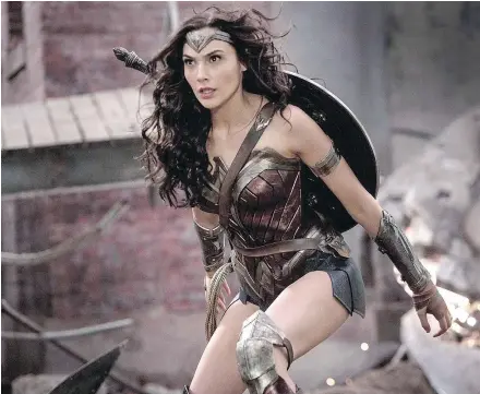  ?? — WARNER BROS. ?? CHRIS KNIGHT Gal Gadot has a commanding presence playing the title role in Wonder Woman.