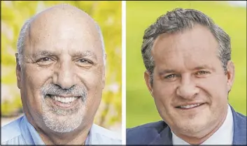  ?? Las Vegas Review-Journal ?? Republican Las Vegas City Councilman Stavros Anthony, left, and Democratic former Secretary of State Ross Miller were separated by 10 votes in their commission race.