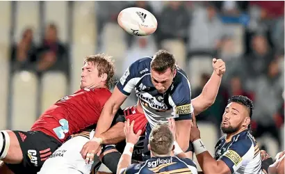  ?? GETTY IMAGES ?? The Crusaders edged the Brumbies in Christchur­ch last year, and have won 10 straight against them.